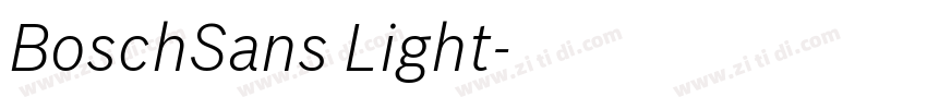 BoschSans Light字体转换